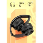 Awei A996BL Ασύρματα/Ενσύρματα On Ear Ακουστικά με 16 ώρες Λειτουργίας Μαύρα