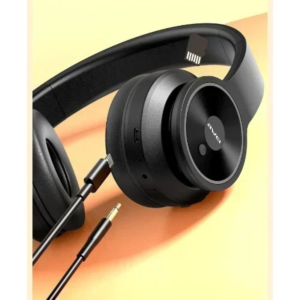Awei A996BL Ασύρματα/Ενσύρματα On Ear Ακουστικά με 16 ώρες Λειτουργίας Μαύρα
