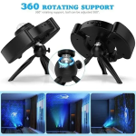 Ηχείο και Προβολέας Νυχτερινού Φωτισμού LED με Ρυθμιζόμενο Τρίποδο και Τηλεχειριστήριο - μαύρο