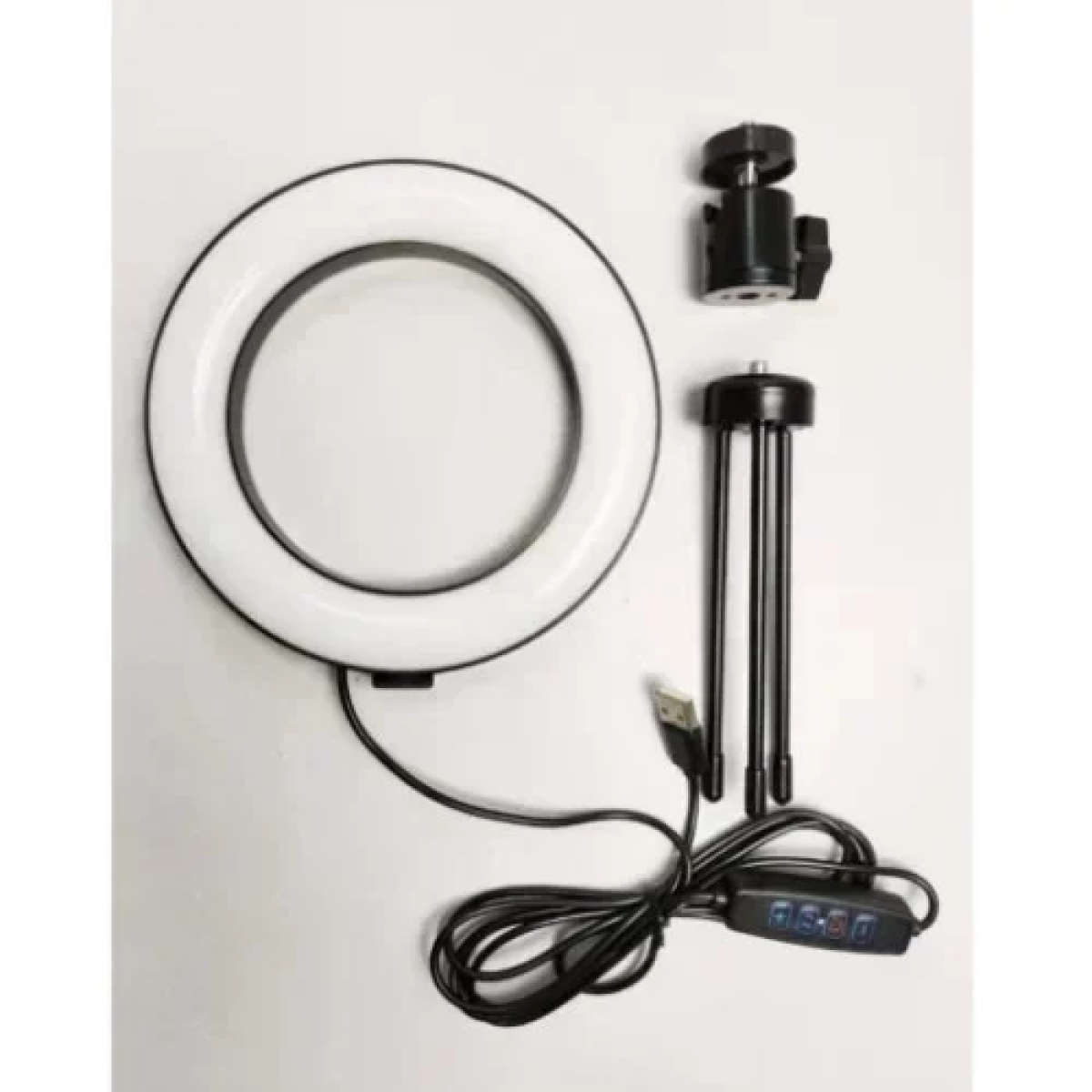 Επαγγελματικό Ring Light LED 15cm dimmable με 3 διαφορετικούς φωτισμούς CXB-160