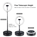 Φωτιστικό Ring LED 10.2″ USB Λευκού Φωτισμού με Τηλεσκοπική Βάση 140cm & Τηλεχειριστήριο Puluz PU480 – Μαύρο