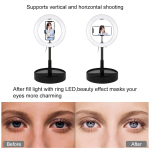Φωτιστικό Ring LED 10.2″ USB Λευκού Φωτισμού με Τηλεσκοπική Βάση 140cm & Τηλεχειριστήριο Puluz PU480 – Μαύρο