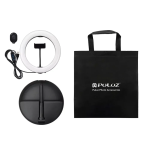 Φωτιστικό Ring LED 10.2″ USB Λευκού Φωτισμού με Τηλεσκοπική Βάση 140cm & Τηλεχειριστήριο Puluz PU480 – Μαύρο