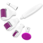 Σετ 6 σε 1 Derma Roller με βελόνες τιτανίου για Αντιγήρανση 0.5-2mm