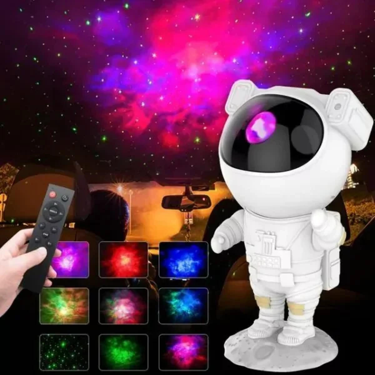Γαλαξιακός Προβολέας Αστροναύτης LED RGB FOYU FO-12-19