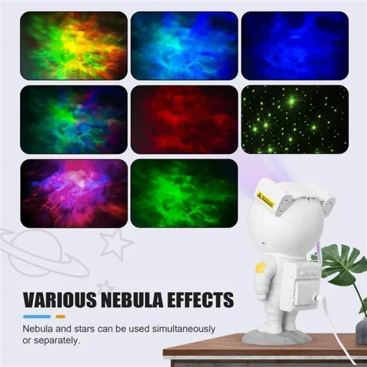 Γαλαξιακός Προβολέας Αστροναύτης LED RGB FOYU FO-12-19