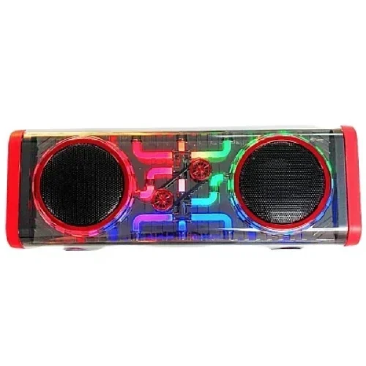 Επαναφορτιζόμενο Φορητό Ηχείο Bluetooth TWS με φώτα LED RGB Andowl Q-YX1010 Μαύρο