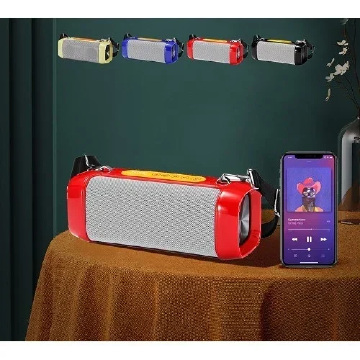 Ασύρματο Φορητό Ηχείο Bluetooth Andowl Q-1858