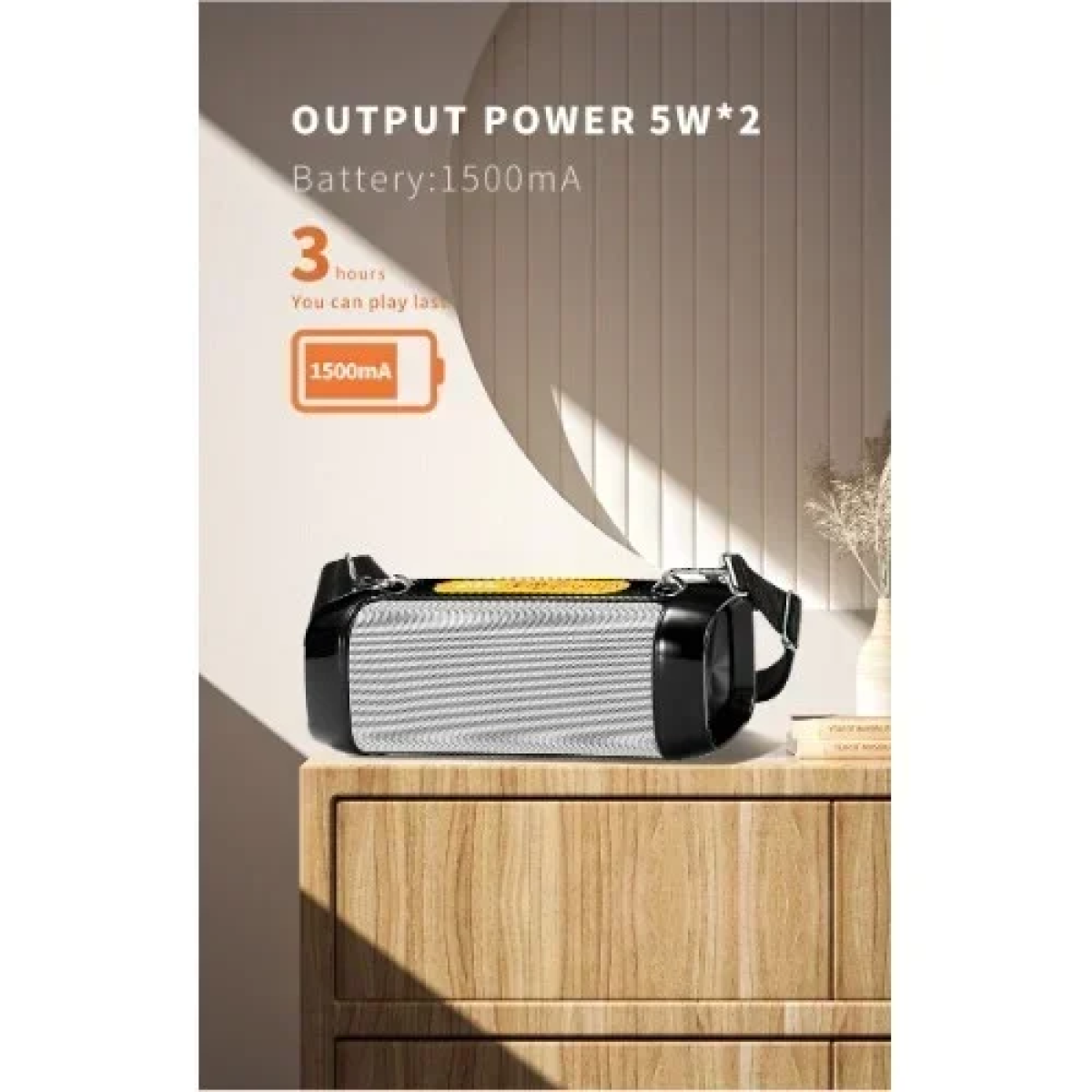 Ασύρματο Φορητό Ηχείο Bluetooth Andowl Q-1858