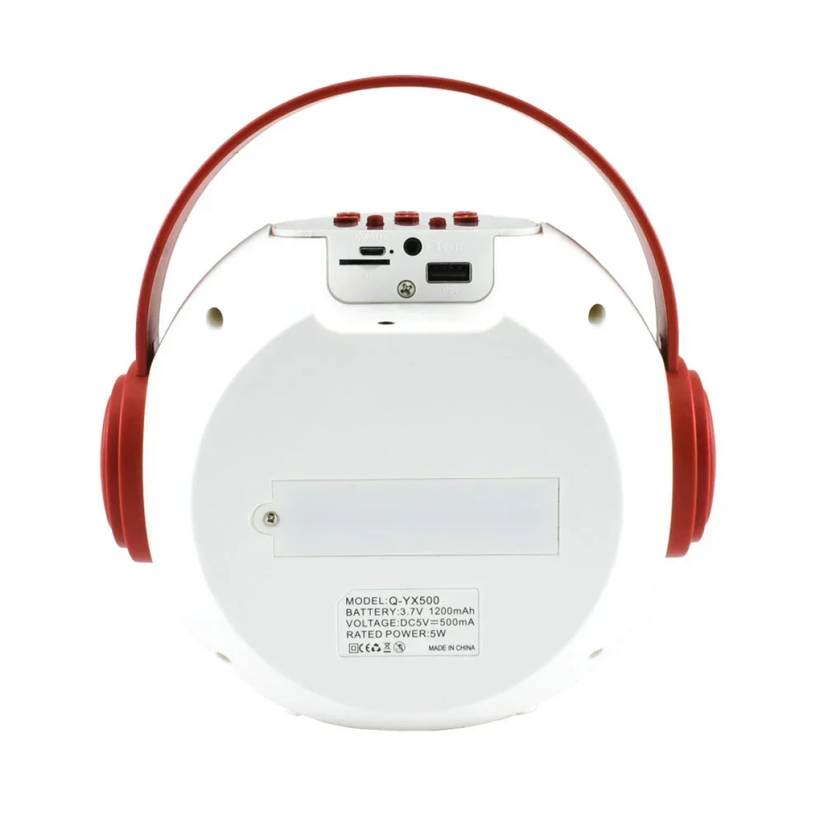 Φορητό Ηχείο Karaoke 5W με 1 Μικρόφωνο Andowl Q-YX500 – Λευκό, Κόκκινο