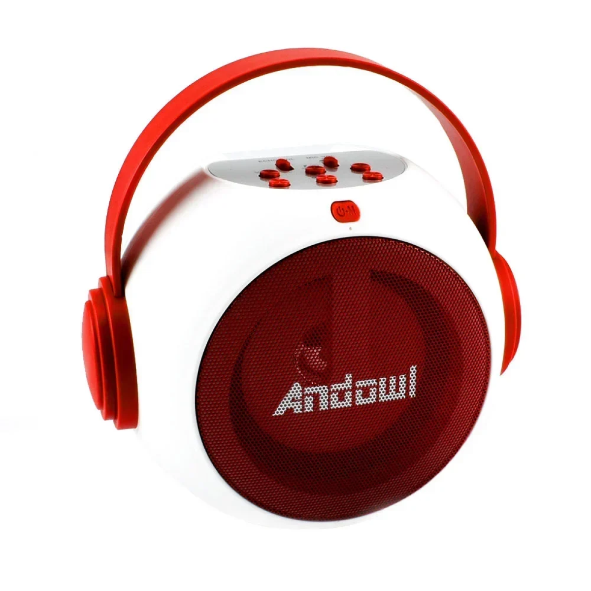 Φορητό Ηχείο Karaoke 5W με 1 Μικρόφωνο Andowl Q-YX500 – Λευκό, Κόκκινο