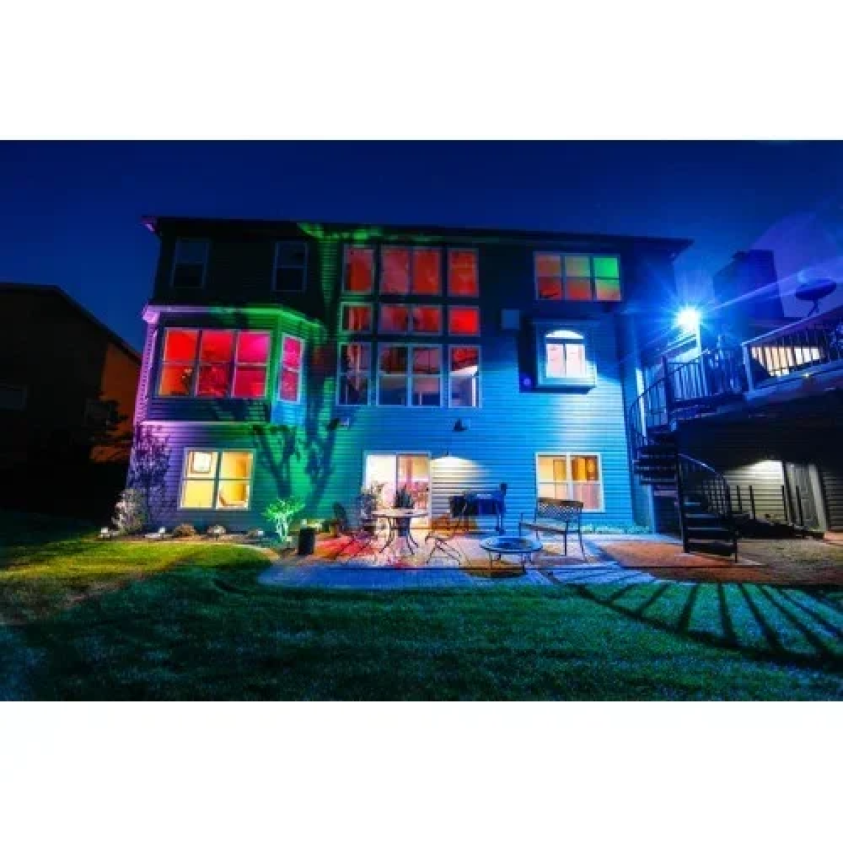 LED Αδιάβροχος Προβολέας dimmable 20W 220V RGB 1800LM IP66 με τηλεχειριστήριο μαύρος OEM