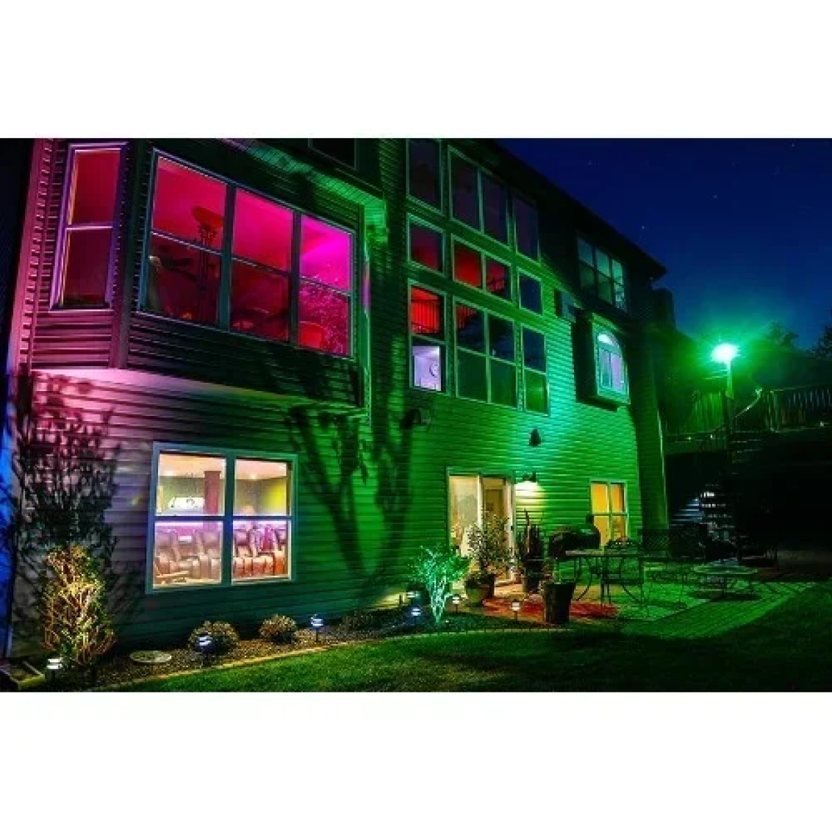 LED Αδιάβροχος Προβολέας dimmable 20W 220V RGB 1800LM IP66 με τηλεχειριστήριο μαύρος OEM