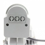 LED Αδιάβροχος Προβολέας 10W Εξωτερικού Χώρου Ψυχρού Φωτισμού με Αισθητήρα Κίνησης & Φωτός & Χρονοδιακόπτη