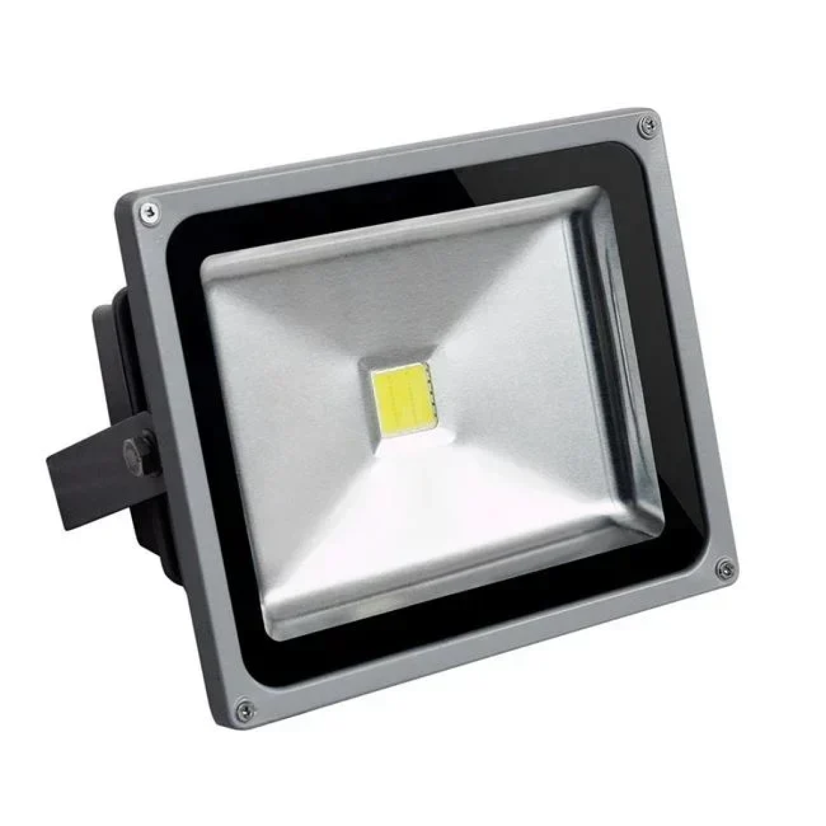 LED Αδιάβροχος Προβολέας 50W Εξωτερικού Χώρου Ψυχρού Φωτισμού με Αισθητήρα Κίνησης & Φωτός & Χρονοδιακόπτη