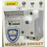 Modular Socket Πρίζα 6A, DIN Rail, 250 V Andowl PT-316