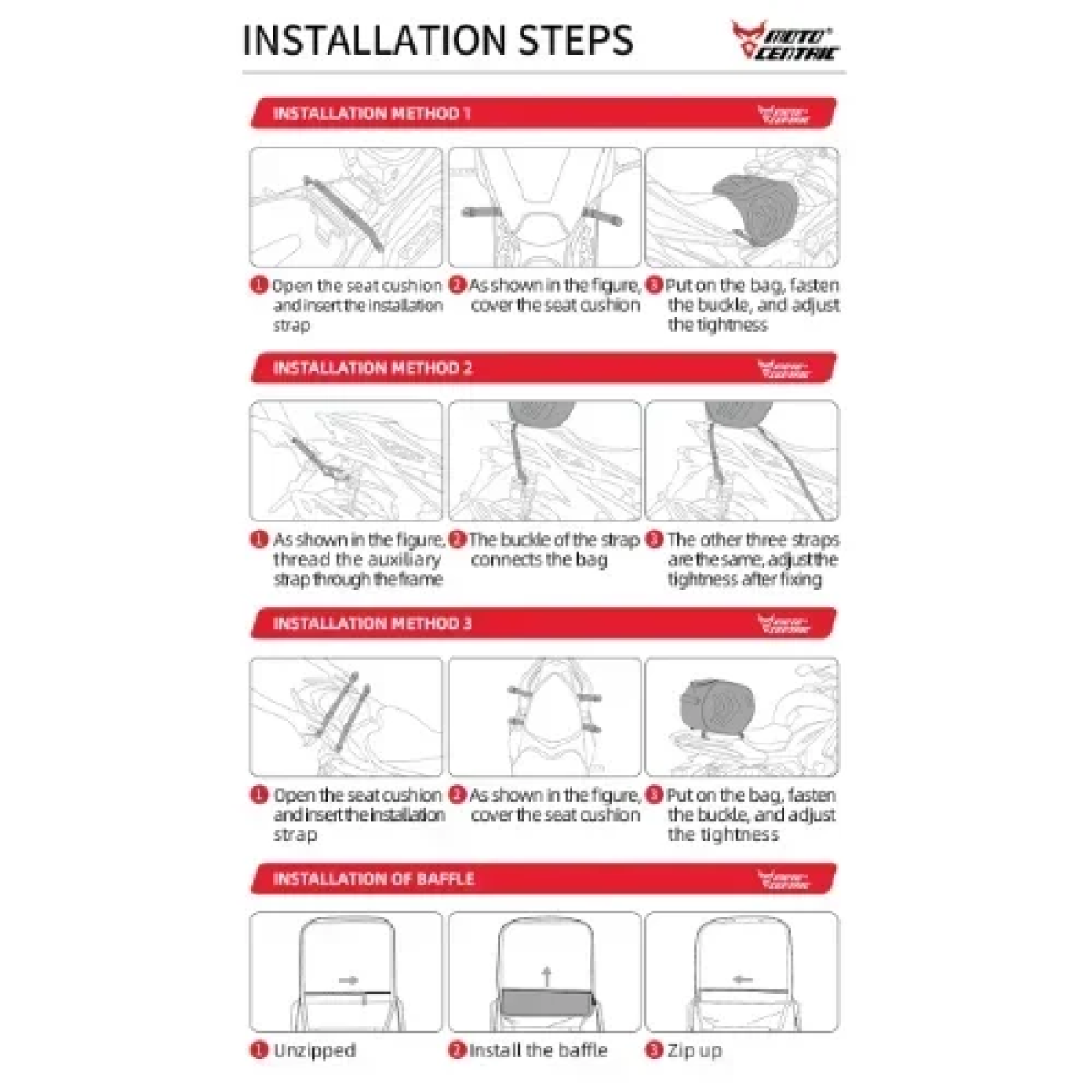Πολυλειτουργική Αδιάβροχη Τσάντα - Σάκος Μοτοσυκλέτας 30L Moto Centric