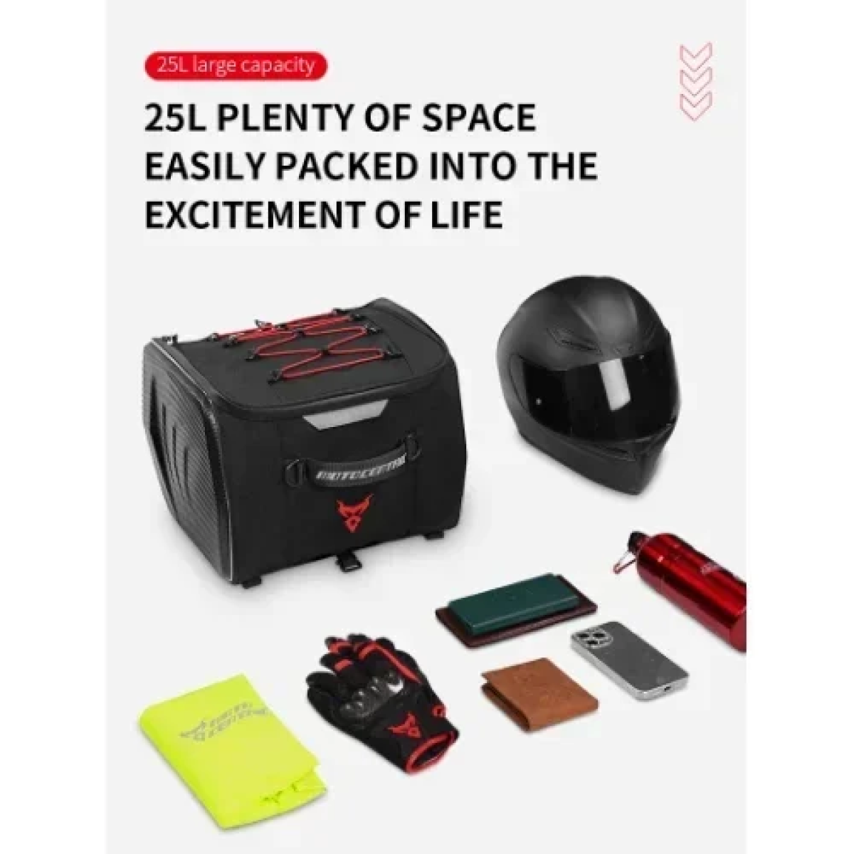 Πολυλειτουργική Αδιάβροχη Τσάντα - Σάκος Μοτοσυκλέτας 30L Moto Centric