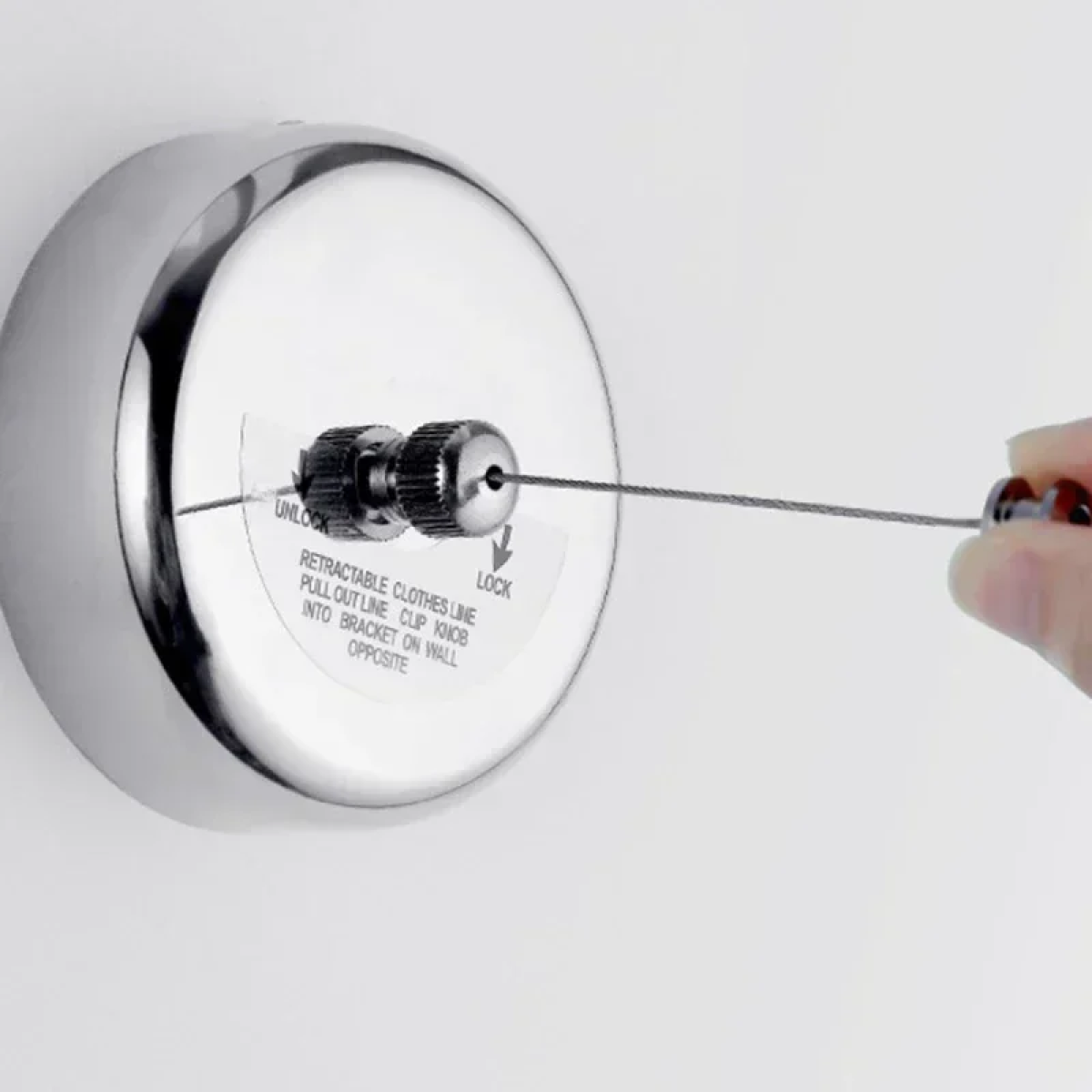 Ανασυρόμενο Σχοινί 2.8m για Άπλωμα Ρούχων Jiageng JG1112 – Ασημί