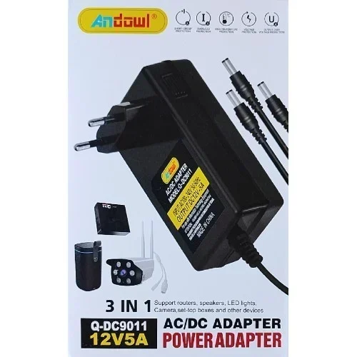 Andowl Q-Dc9011 Universal Τροφοδοτικό 3 Σε 1 Ac230 Σε Dc12V 5Amp
