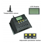 Ηλιακός ρυθμιστής φόρτισης ηλιακής μπαταρίας PWM με Οθόνη 60Ah 12V/24V CM60