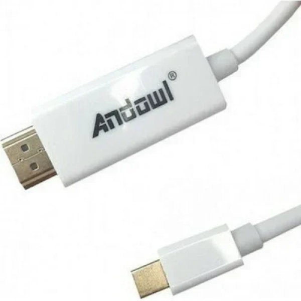 Καλώδιο Mini DisplayPort to HDMI Cable Andowl Q-HD20 2m Άσπρο