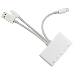5 σε 1 Lightning+Type C+USB A Card Reader με 3 Καλώδια Andowl Q-Z09