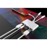5 σε 1 Lightning+Type C+USB A Card Reader με 3 Καλώδια Andowl Q-Z09