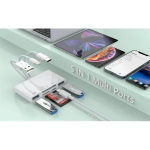 5 σε 1 Lightning+Type C+USB A Card Reader με 3 Καλώδια Andowl Q-Z09