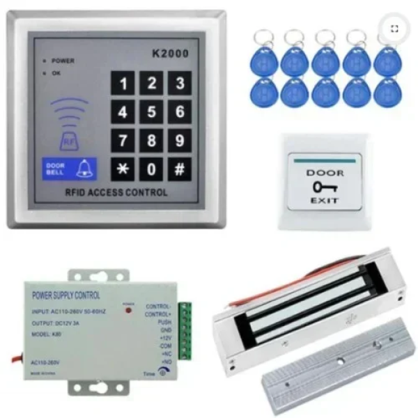 Κιτ Συστήματος Ελέγχου Πρόσβασης Κάρτας RFID Proximity Με Ηλεκτρική Μαγνητική Κλειδαριά 180kg Andowl Q-MJ006