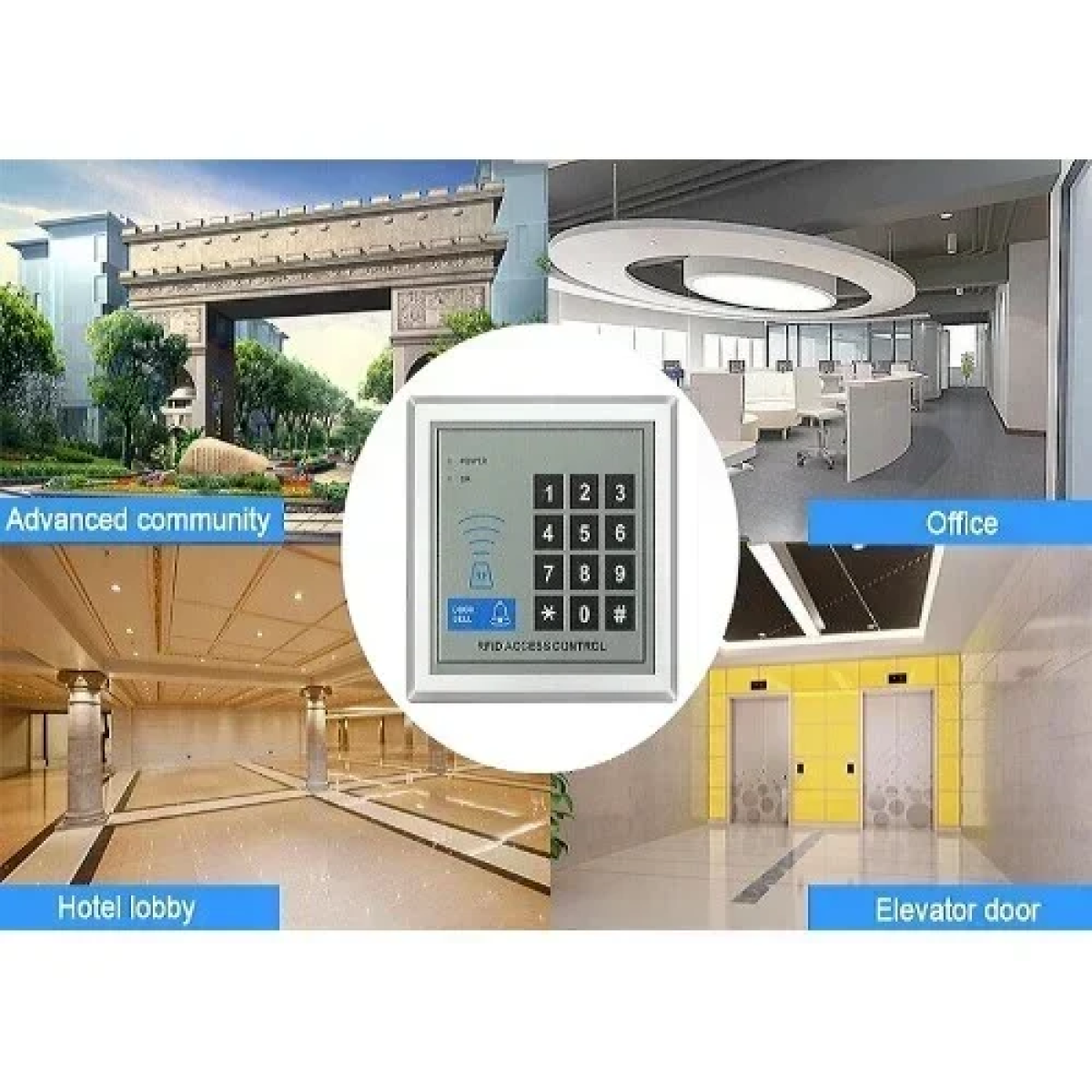 Κιτ Συστήματος Ελέγχου Πρόσβασης Κάρτας RFID Proximity Με Ηλεκτρική Μαγνητική Κλειδαριά 180kg Andowl Q-MJ006