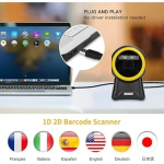 Επαγγελματικός Επιτραπέζιος Σαρωτής QR/Barcode Andowl Q-SM6 – Μαύρο/Kίτρινο