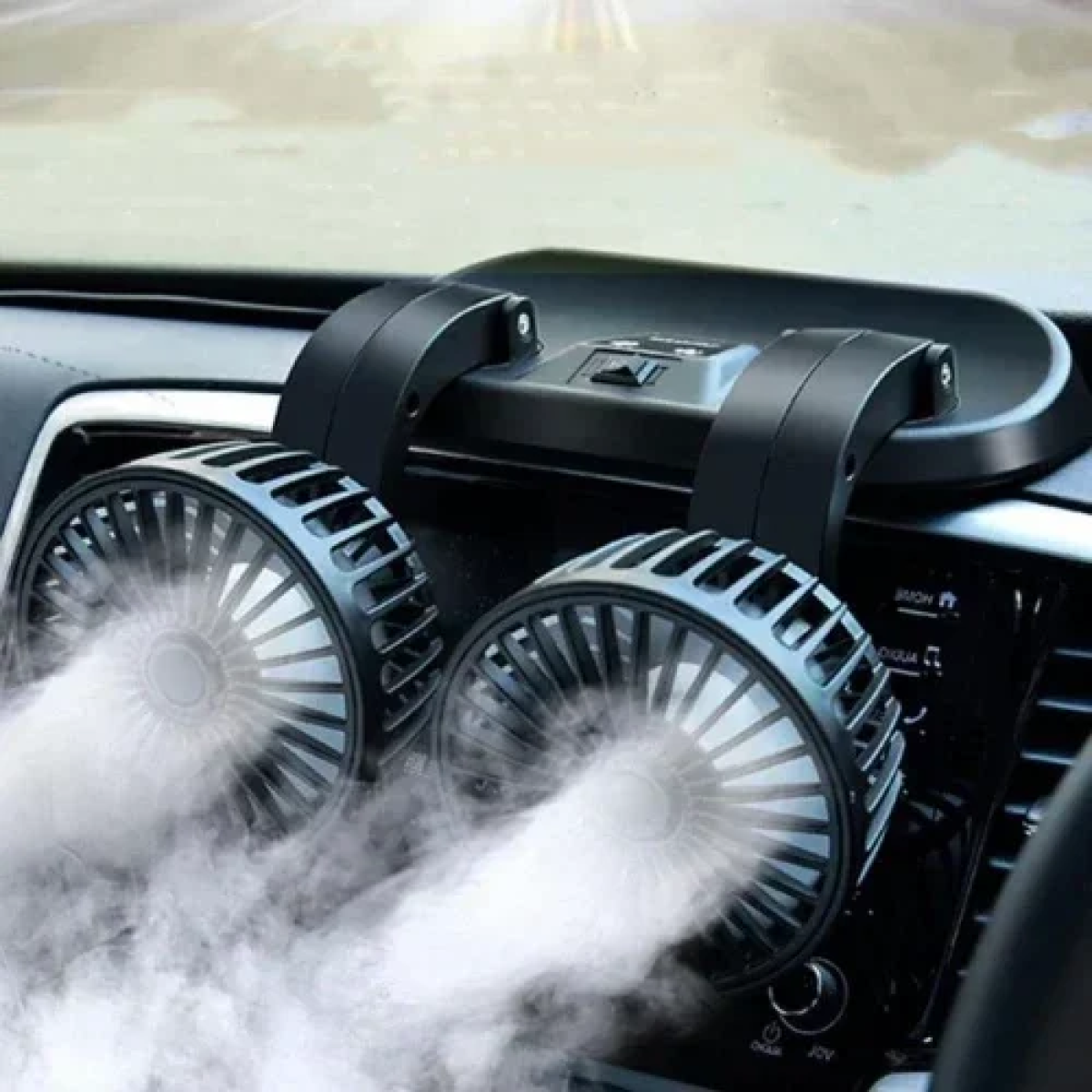 Pervoi Διπλός Ανεμιστήρας Αυτοκινήτου 12v CTC-650 Μαύρο