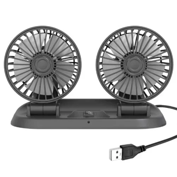 Pervoi Διπλός Ανεμιστήρας Αυτοκινήτου 12v CTC-650 Μαύρο