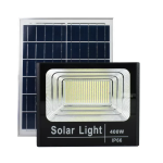 Ηλιακός Προβολέας LED 400W IP66 με Τηλεχειρισμό & Χρονοδιακόπτη OEM JT-SKBJ-400W – Μαύρο