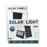 Ηλιακός Προβολέας LED 600W IP66 με Τηλεχειρισμό & Χρονοδιακόπτη OEM JT-SKBJ-600W – Μαύρο