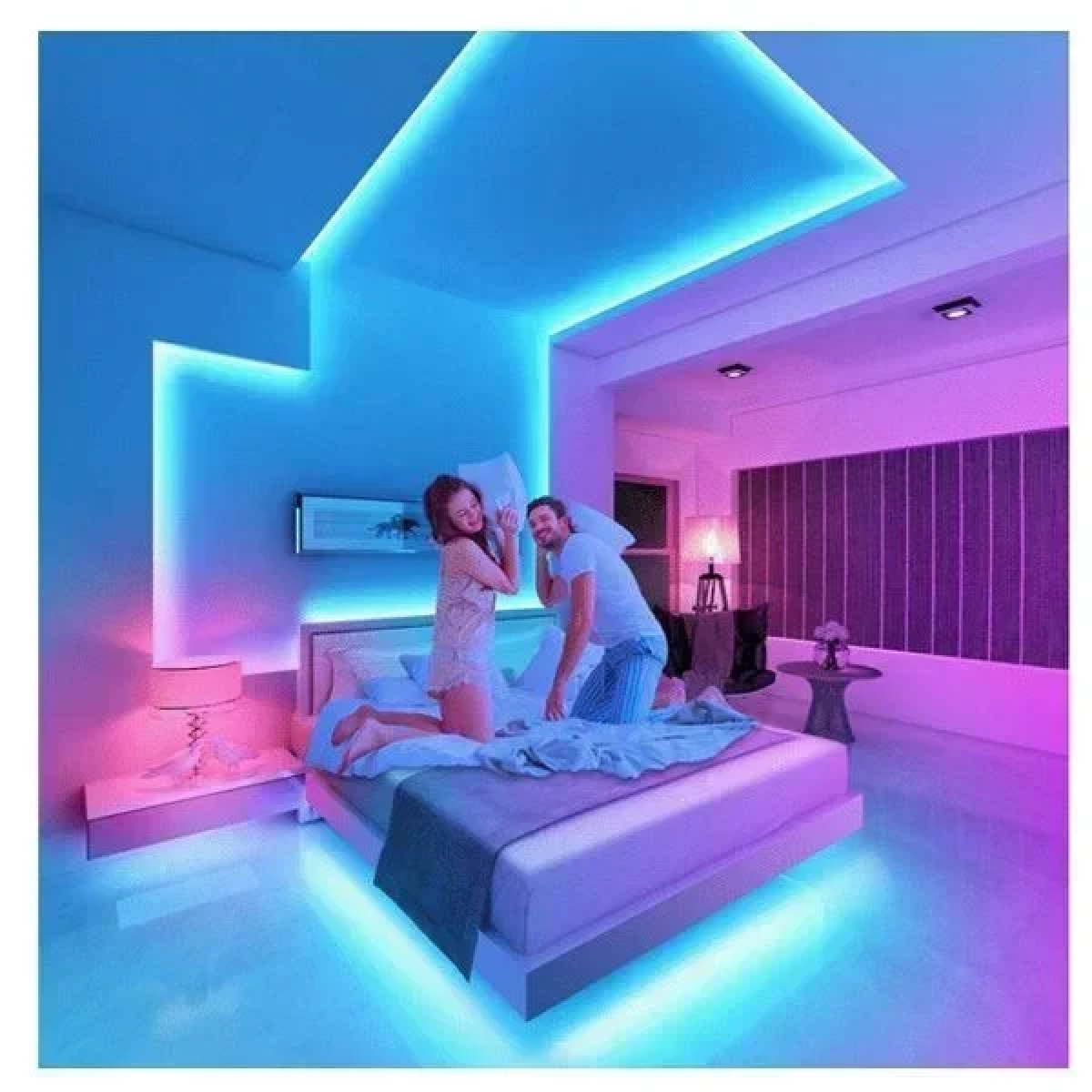 Αδιάβροχη Αυτοκόλλητη SMART Ταινία LED Rixme 5050RGB 10m (2x5m)