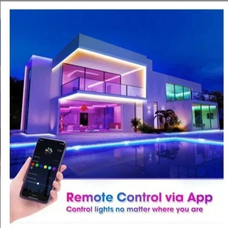 Αδιάβροχη Αυτοκόλλητη SMART Ταινία Wi-Fi LED Rixme 5050RGB 5m