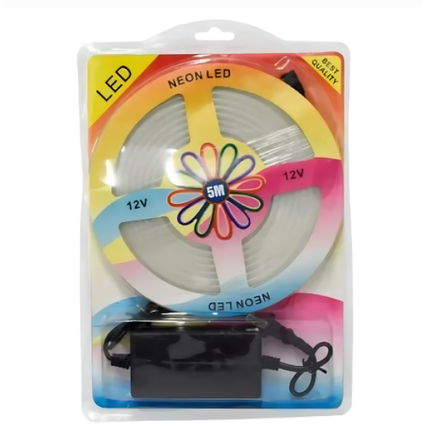 Αδιάβροχη Εύκαμπτη Ταινία Led Neon Flex Τροφοδοσίας 12V 5M