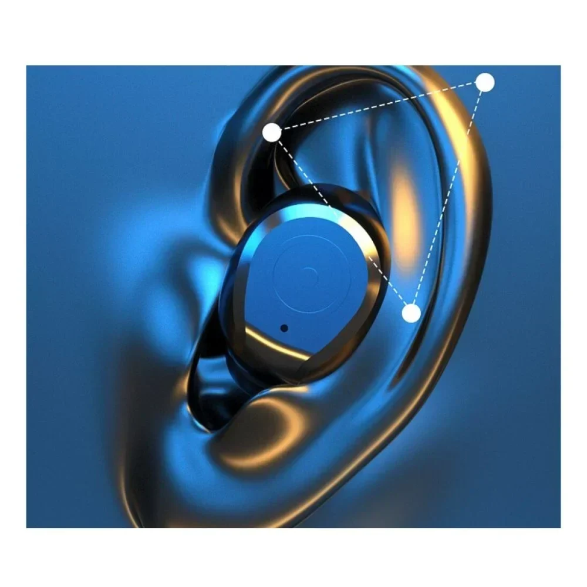 AKS-T50 Αδιάβροχα Ασύρματα Ακουστικά Bluetooth TWS με Θήκη Φόρτισης - Μαύρο