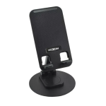 Αναδιπλούμενη περιστρεφόμενη επιτραπέζια βάση αλουμινίου για Smartphone Moxom MX-VS86 – μαύρο