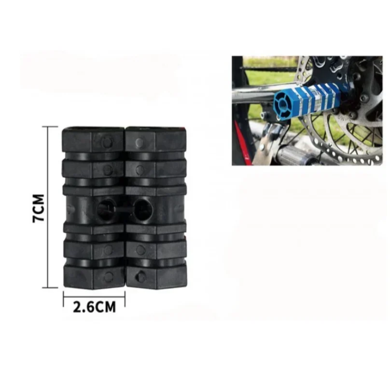 Αναβατήρες Ποδηλάτου Μαύρο 7x2.6cm 36712