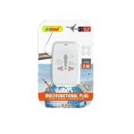 Αντάπτορας πρίζας Universal Andowl Q-A72 λευκό