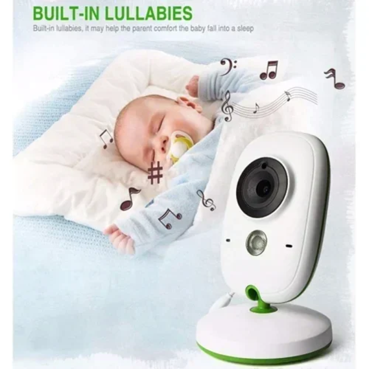 Ασύρματο Baby Monitor - Ενδοεπικοινωνία μωρού Andowl Q-SX904 λευκό - Image 3