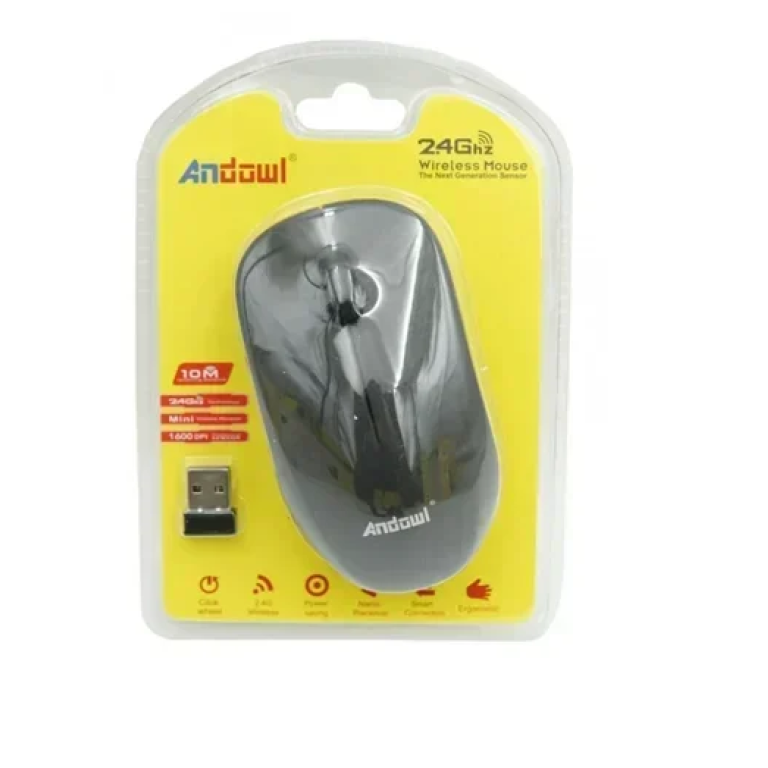 Ασύρματο ποντίκι υπολογιστή USB Andowl Q-226 μαύρο