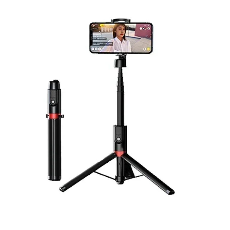 Ασύρματο τρίποδο κινητού Bluetooth Selfie Stick Remax P12 μαύρο