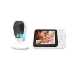 Baby Monitor 3.5 LCD με αισθητήρα IR, θερμοκρασίας, νυχτερινή λήψη & ενδοεπικοινωνία SM-35V λευκό - Image 2