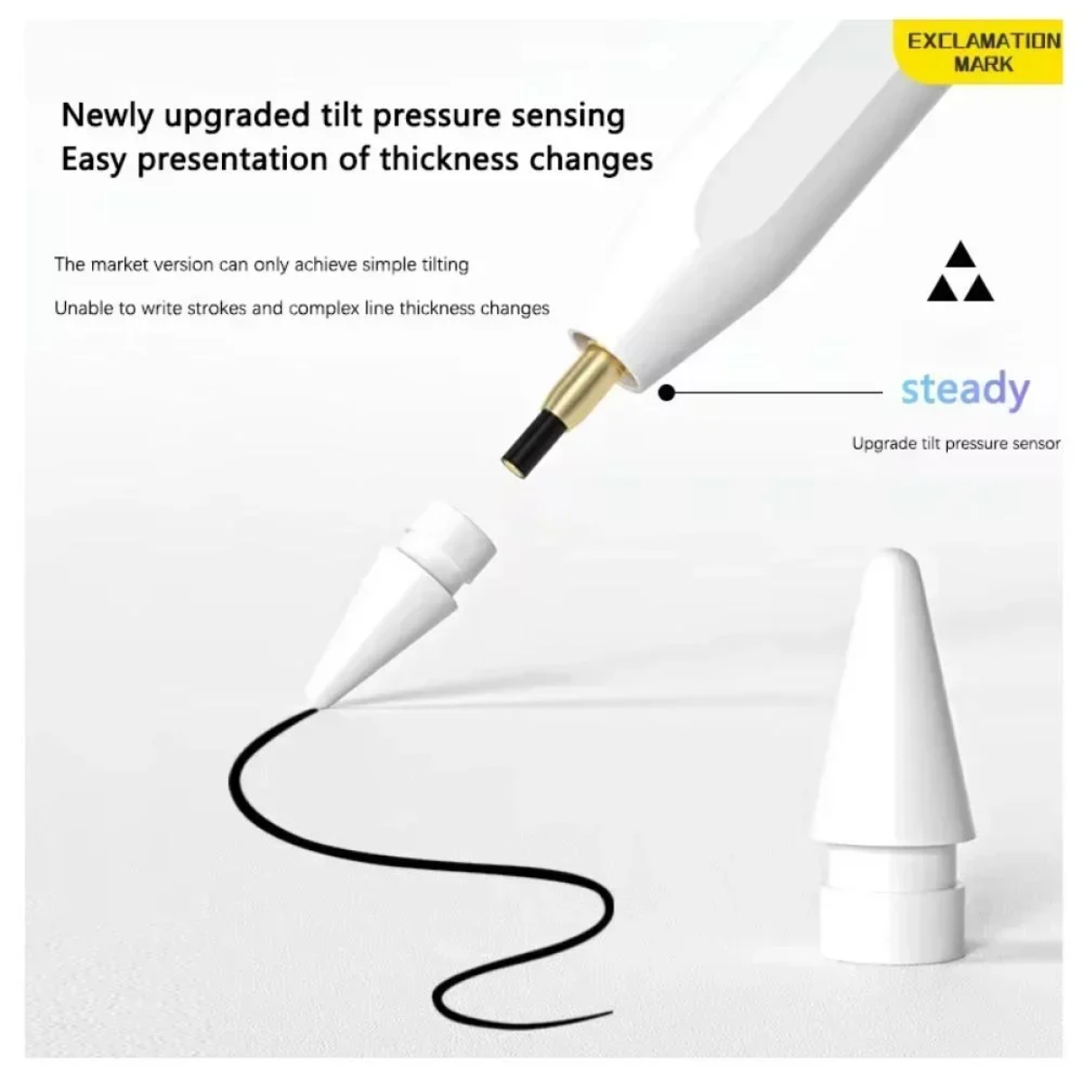 BP 17 Μαγνητική Γραφίδα Αφής Pen Stylus Universal - Λευκό
