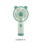 DD8009A Φορητός Μίνι USB Ανεμιστήρας Επαναφορτιζόμενος με Φωτισμό LED - Πράσινο