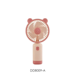 DD8009A Φορητός Μίνι USB Ανεμιστήρας Επαναφορτιζόμενος με Φωτισμό LED - Ροζ